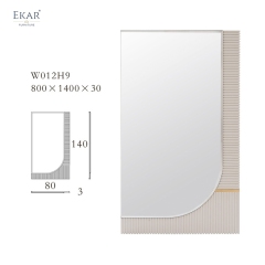White Elegant Entrance Way Wall Mirror