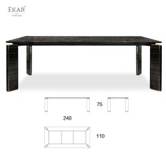 American retro marble restaurant dining table