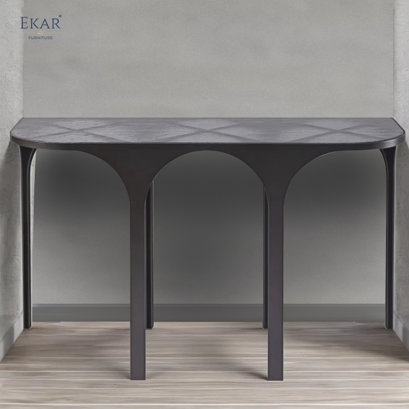Zenith Stainless Steel Console Table – Sleek Accent for Entryways & Living Spaces
