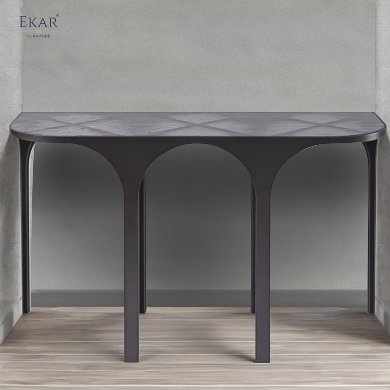 Zenith Stainless Steel Console Table – Sleek Accent for Entryways & Living Spaces