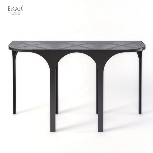 Zenith Stainless Steel Console Table – Sleek Accent for Entryways &amp; Living Spaces