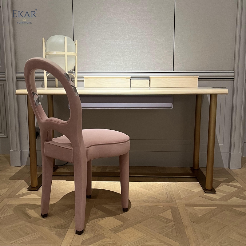 Modern Executive Desk in Wood & Metal