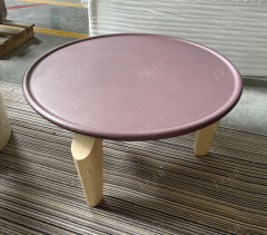 EKAR Solid wood round table side table, hollow table design
