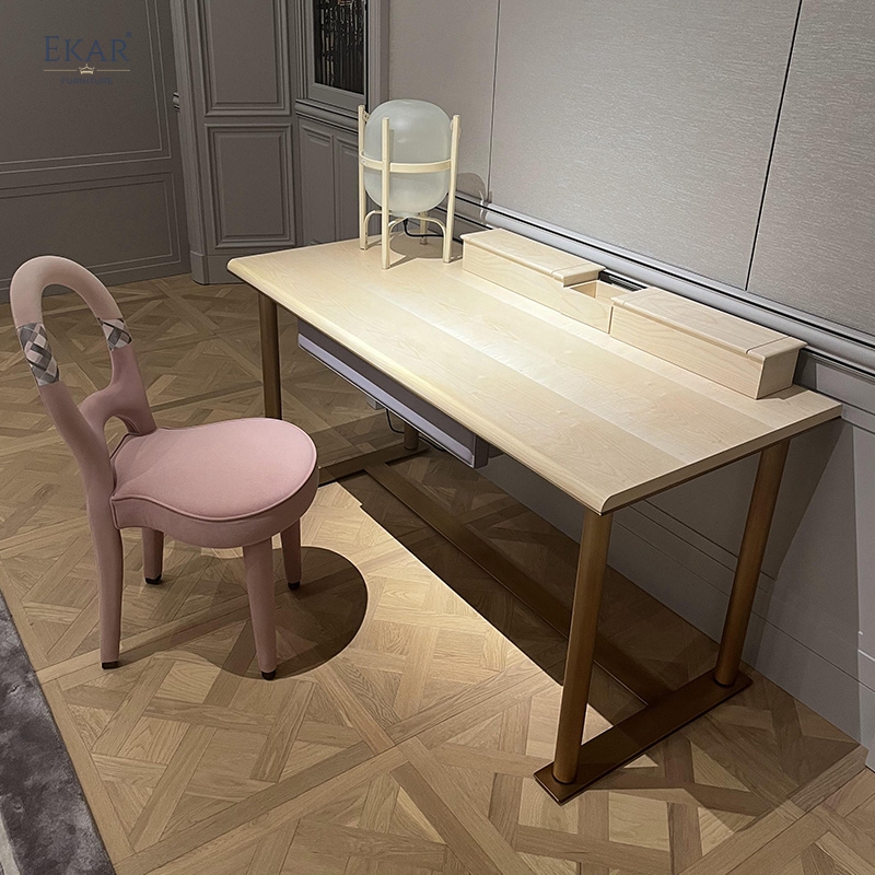 Modern Executive Desk in Wood & Metal