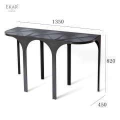 Zenith Stainless Steel Console Table – Sleek Accent for Entryways & Living Spaces