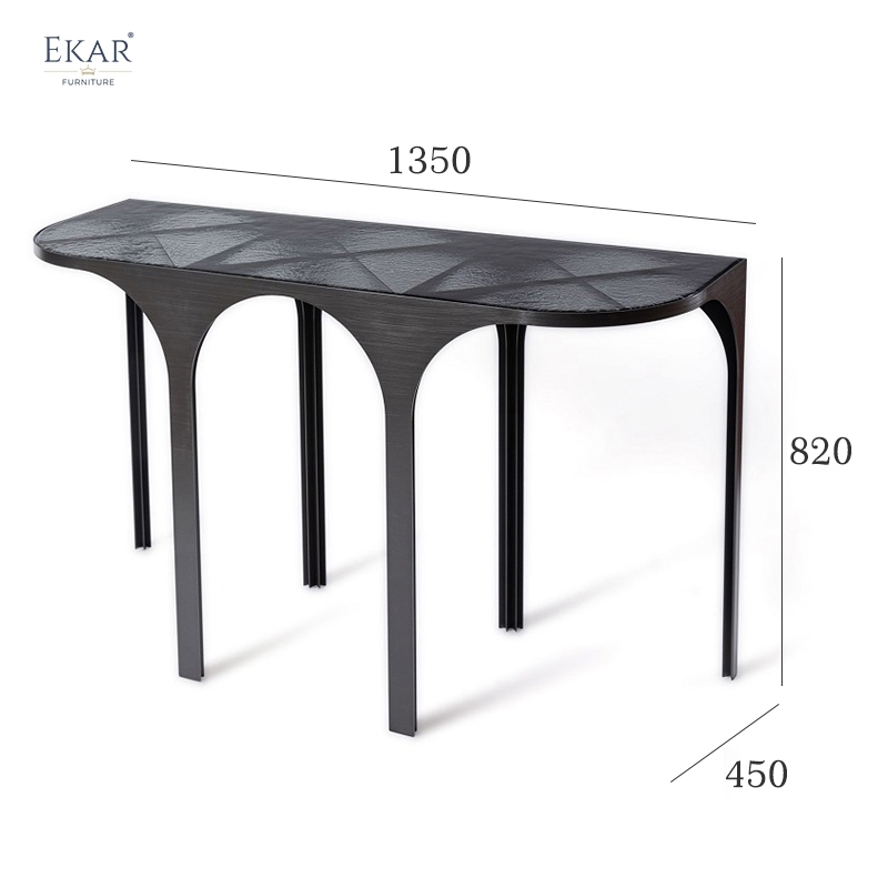 Zenith Stainless Steel Console Table – Sleek Accent for Entryways & Living Spaces