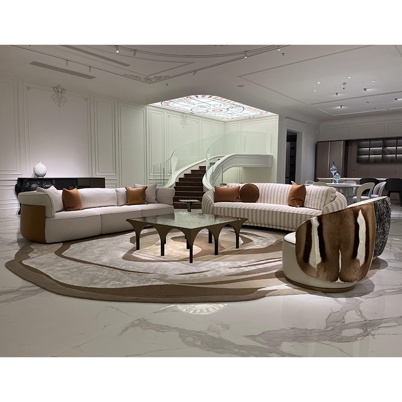 EKAR Modern Side Table with Stainless Steel Base