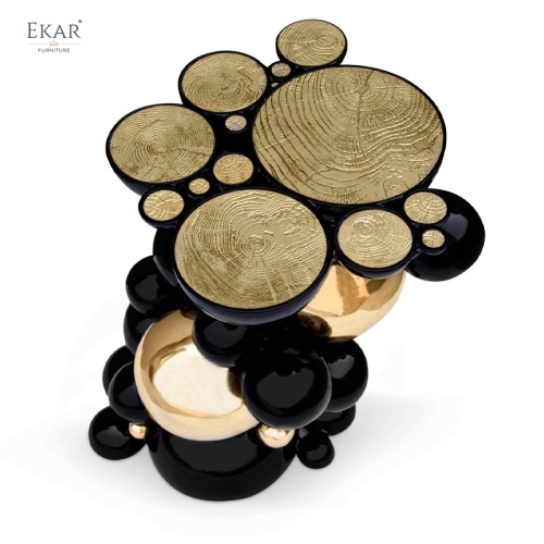 EKAR Ember Luxury Side Table – Sleek Accent for Living Rooms &amp; Reading Nooks