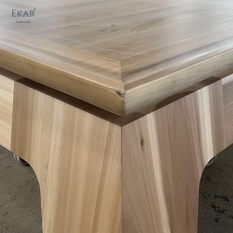 EKAR Vera Solid Wood Coffee Table – Large Living Room Centerpiece