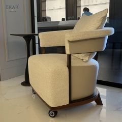 EKAR Glide Chair – Rolling Lounge Chair for Living Rooms & Offices