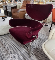 EKAR Classic Three-Petal Stainless Steel Lounge Chair