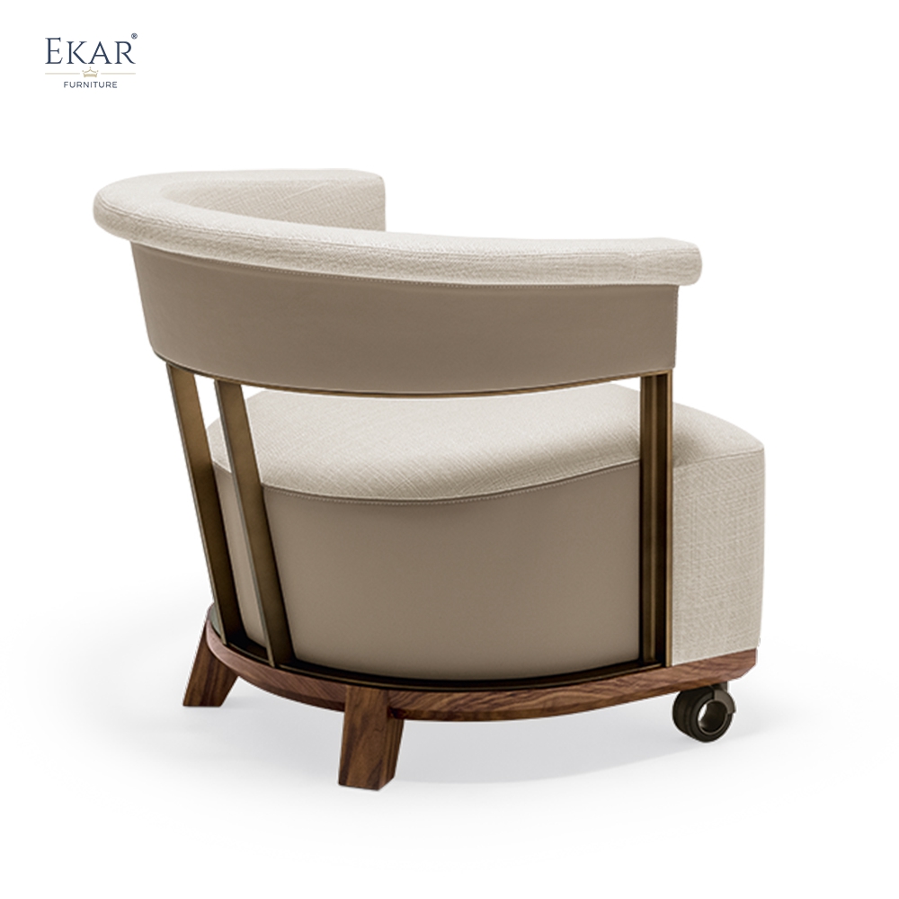 EKAR Glide Chair – Rolling Lounge Chair for Living Rooms & Offices