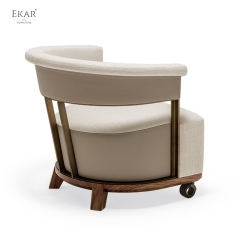 EKAR Glide Chair – Rolling Lounge Chair for Living Rooms & Offices