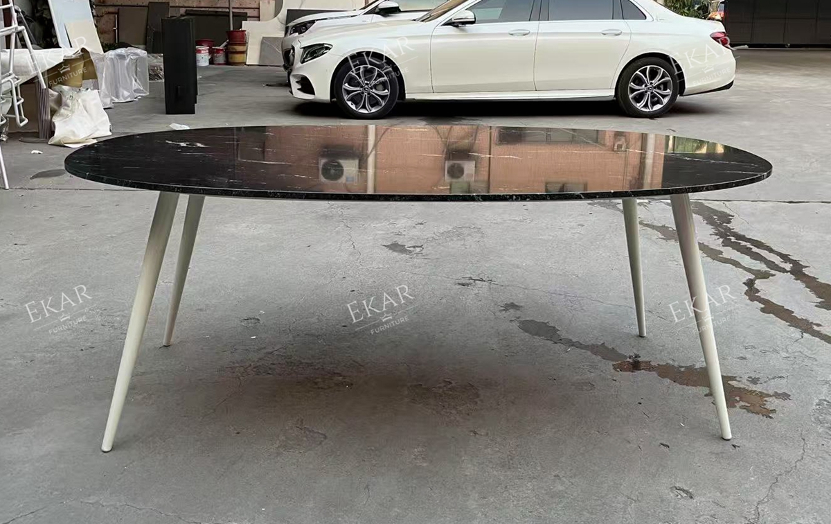 EKAR Horizon Outdoor Dining Table – Modern Minimalist Patio Table for Gardens, Lakeside & Backyard Gatherings