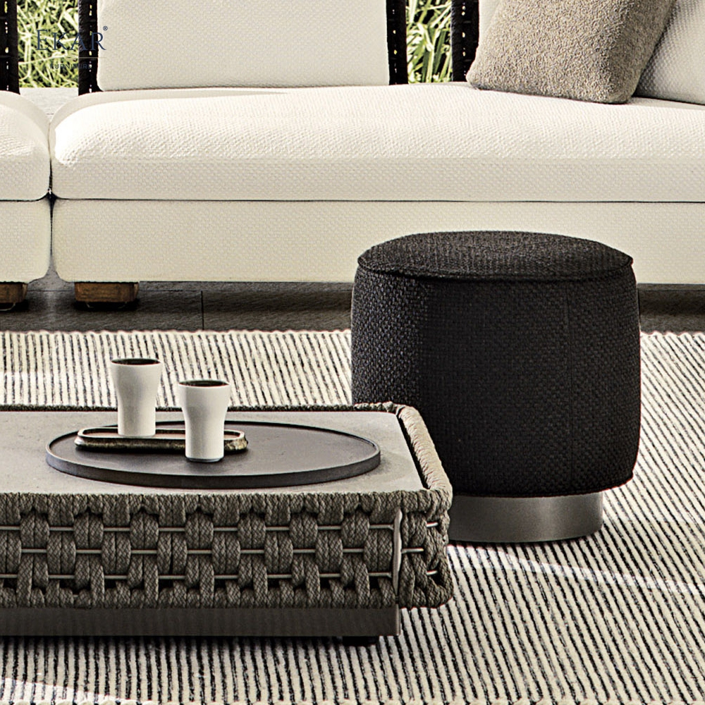EKAR Strand Outdoor Stool – Versatile Seating for Patios & Gardens