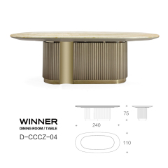 Luxury Modern Marble Dining/Kitchen Table Elegant Design for Contemporary Spaces New Set for Home Hotel or Villa Use