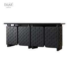 Modern Minimalist Solid Wood &amp; Plywood Living Room Sideboard