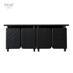 Modern Minimalist Solid Wood &amp; Plywood Living Room Sideboard