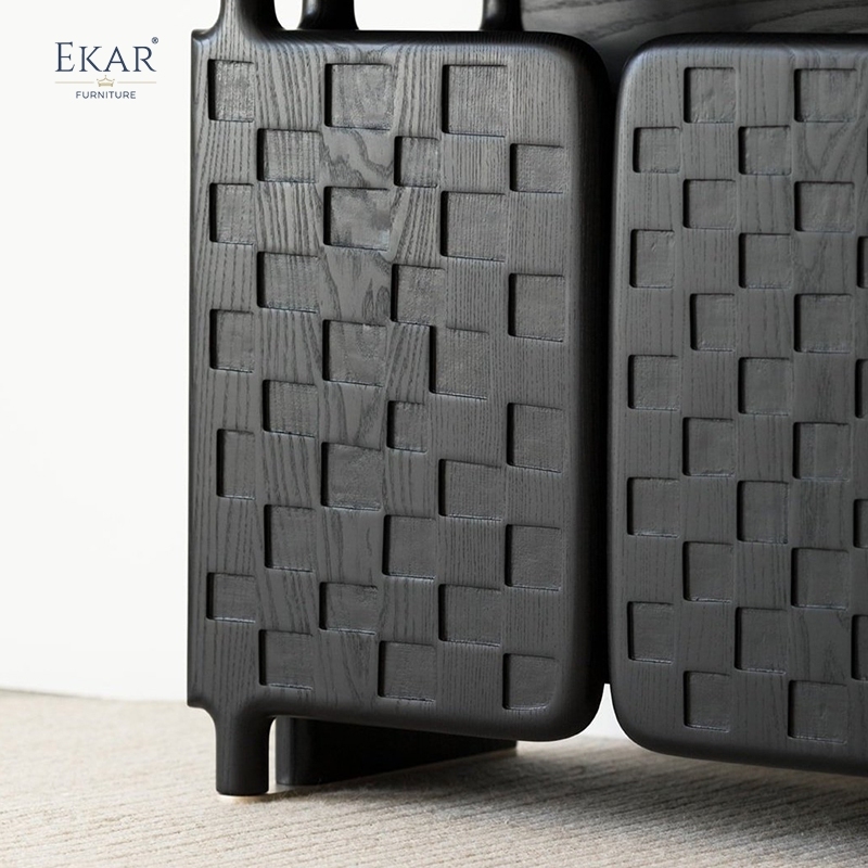 Modern Minimalist Solid Wood &amp; Plywood Living Room Sideboard