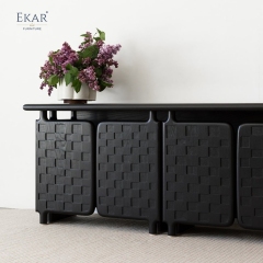 Modern Minimalist Solid Wood &amp; Plywood Living Room Sideboard