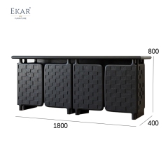 Modern Minimalist Solid Wood &amp; Plywood Living Room Sideboard