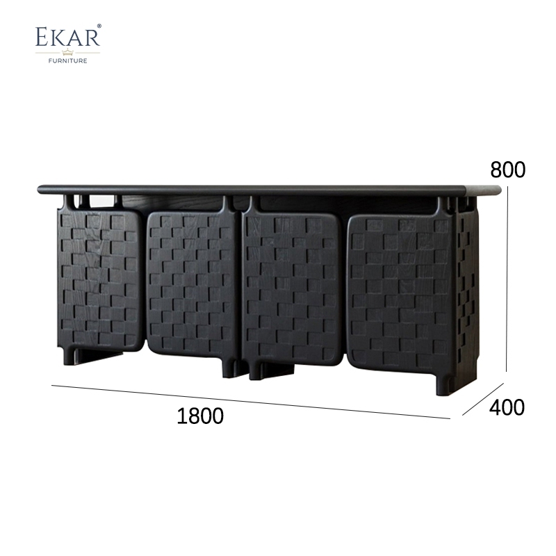 Modern Minimalist Solid Wood &amp; Plywood Living Room Sideboard