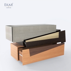 Modern Minimalist Geometric Solid Wood & Plywood Living Room Sideboard