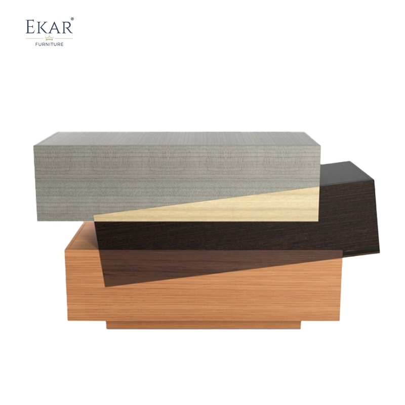 Modern Minimalist Geometric Solid Wood & Plywood Living Room Sideboard