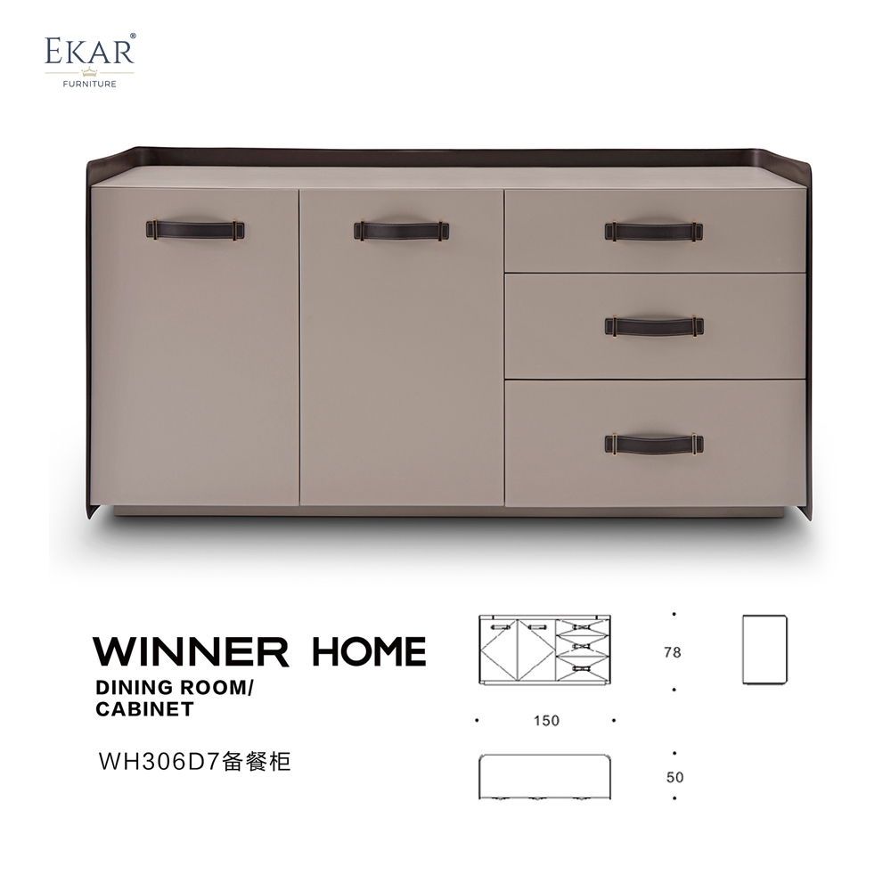 Minimalist design solid wood dining sideboard