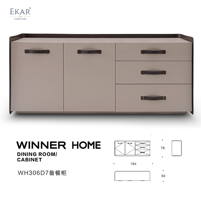 Minimalist design solid wood dining sideboard