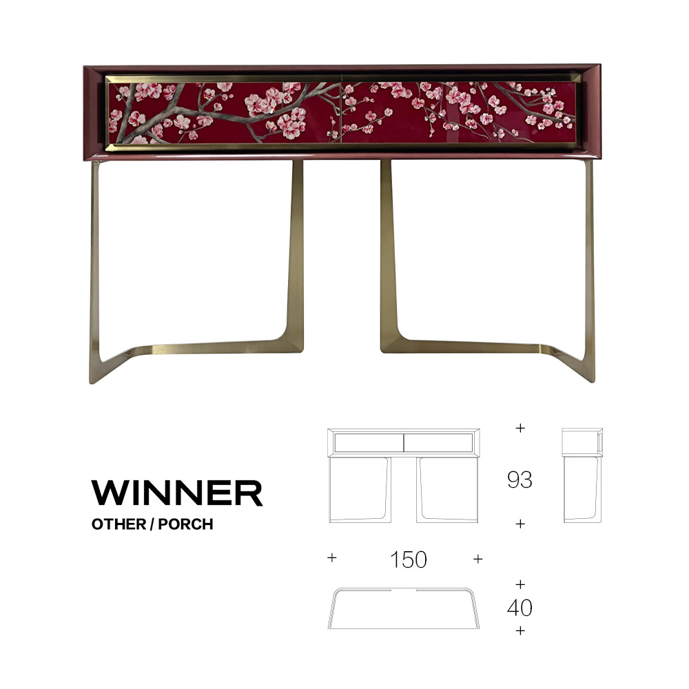 Metal Base Console Table - Stylish Entrance Decor for Modern Homes