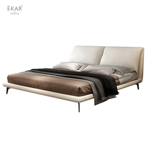 EKAR Elevate Bed | Elephant Ear Floating Design – Genuine Leather for Modern Bedrooms