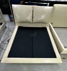 EKAR Elevate Bed | Elephant Ear Floating Design – Genuine Leather for Modern Bedrooms