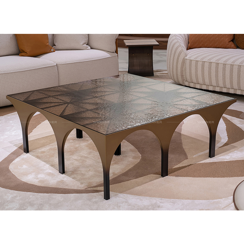 Creative Irregular Metal Coffee Table – Sleek Design for Contemporary Spaces