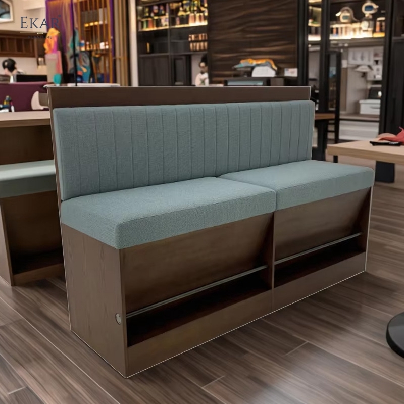 EKAR Havana Dining Nook | Wall-Mounted Open-Bottom Design with Metal Tube Legs