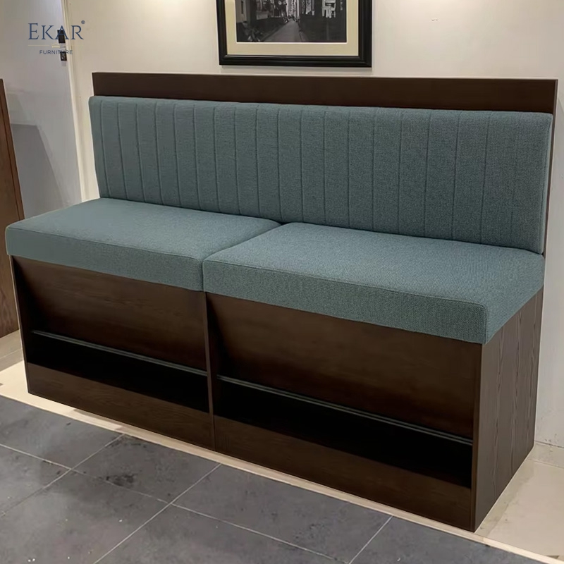 EKAR Havana Dining Nook | Wall-Mounted Open-Bottom Design with Metal Tube Legs