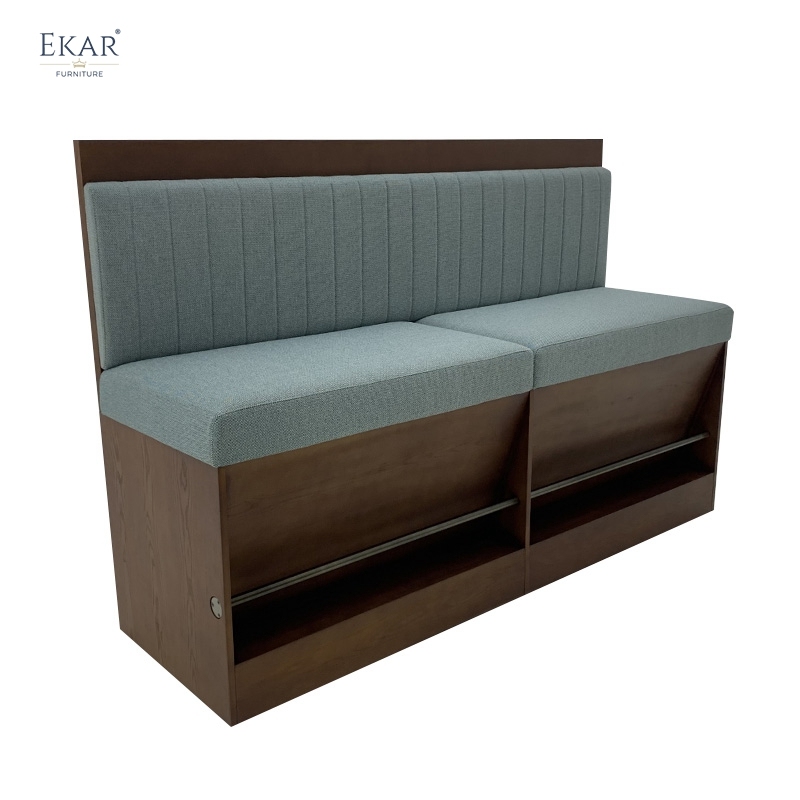 EKAR Havana Dining Nook | Wall-Mounted Open-Bottom Design with Metal Tube Legs