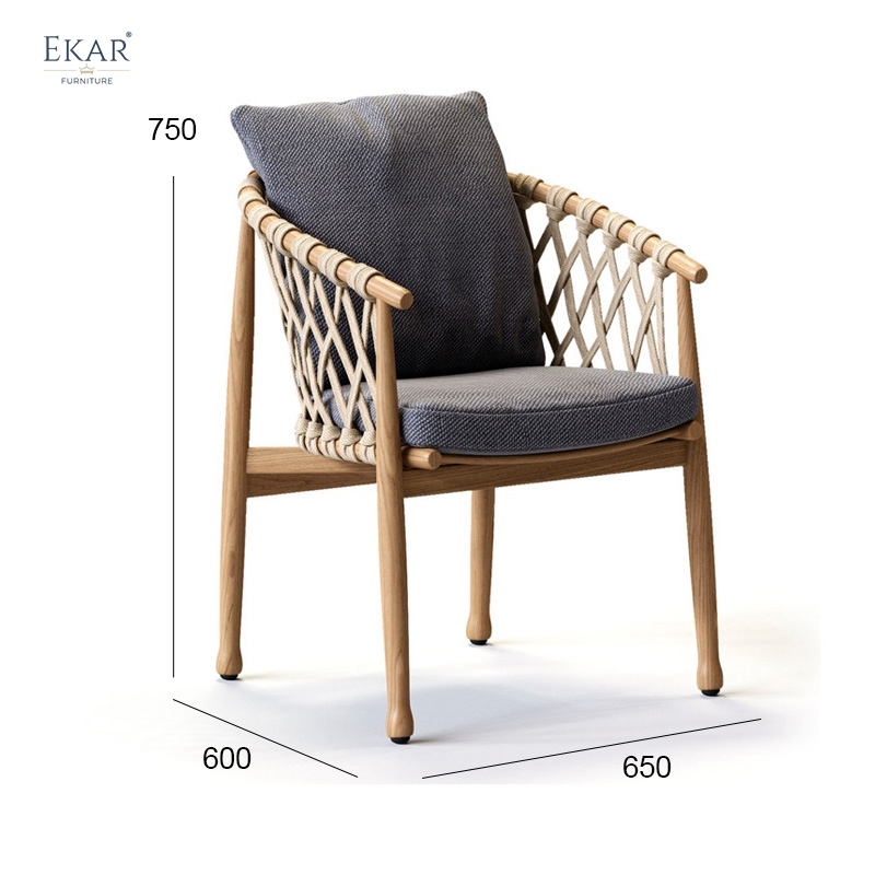 EKAR Cielo Outdoor Dining Chair | Luxury Weather-Resistant Seating for Gardens & Patios