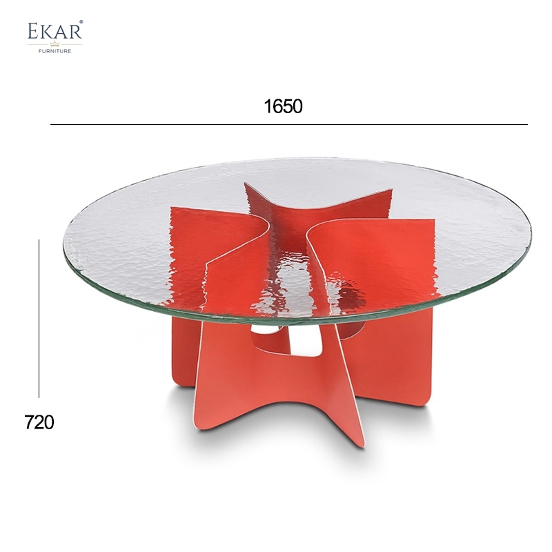 EKAR Celest Dining Table | Top-Luxury Textured Statement Dining Table EKAR-L-DT02