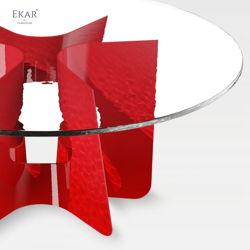 EKAR Celest Dining Table | Top-Luxury Textured Statement Dining Table EKAR-L-DT02