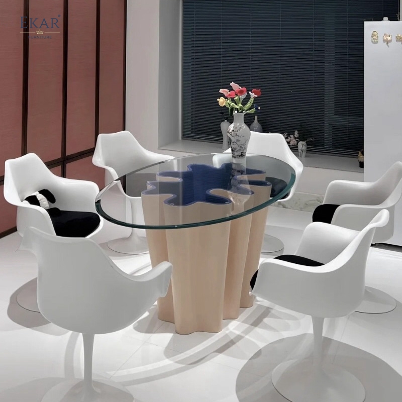 EKAR Maris Dining Table | Top-Luxury Wave-Shaped Statement Table