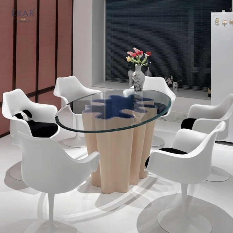 EKAR Maris Dining Table | Top-Luxury Wave-Shaped Statement Table