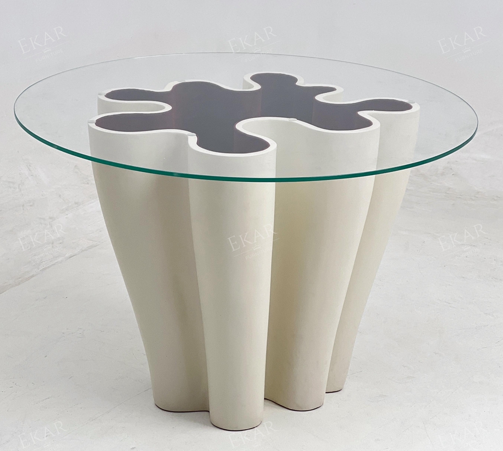 EKAR Maris Dining Table | Top-Luxury Wave-Shaped Statement Table