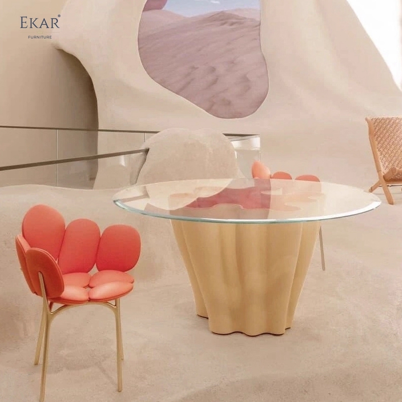 EKAR Maris Dining Table | Top-Luxury Wave-Shaped Statement Table