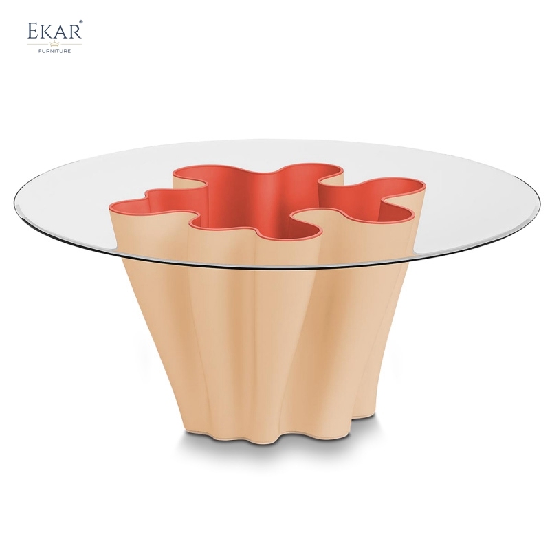 EKAR Maris Dining Table | Top-Luxury Wave-Shaped Statement Table