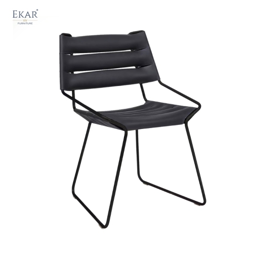 EKAR Vela Dining Chair | Top-Luxury Genuine Leather Cushion Dining Chair