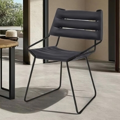 EKAR Vela Dining Chair | Top-Luxury Genuine Leather Cushion Dining Chair