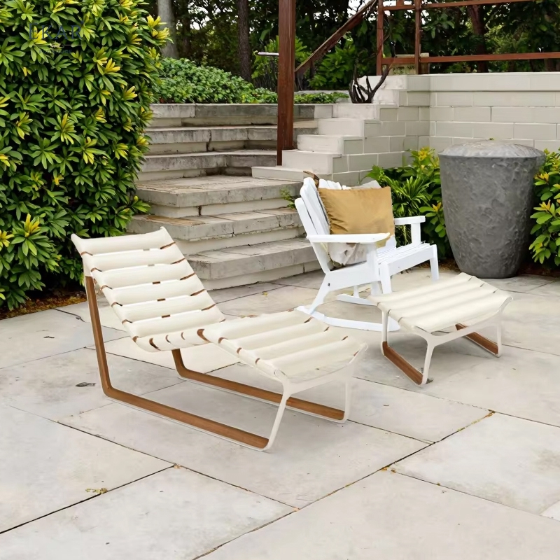 EKAR Tala Ottoman | Top-Luxury Weather-Resistant Outdoor Footstool