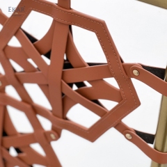 EKAR Lumina Room Screen | Top-Luxury Diamond-Pattern Decorative Room Divider