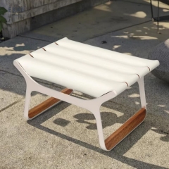 EKAR Tala Ottoman | Top-Luxury Weather-Resistant Outdoor Footstool
